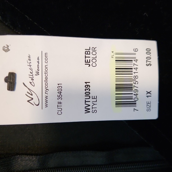 Black velour jumpsuit - Picture 4 of 4